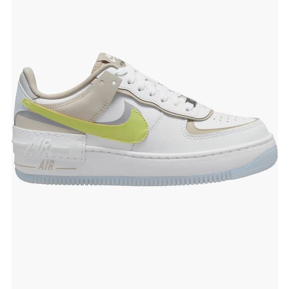 Nike Air Force 1 Shadow Woman's Size 7.5
New in Box/ White/Lemon Twist/ Grey - Picture 9 of 9